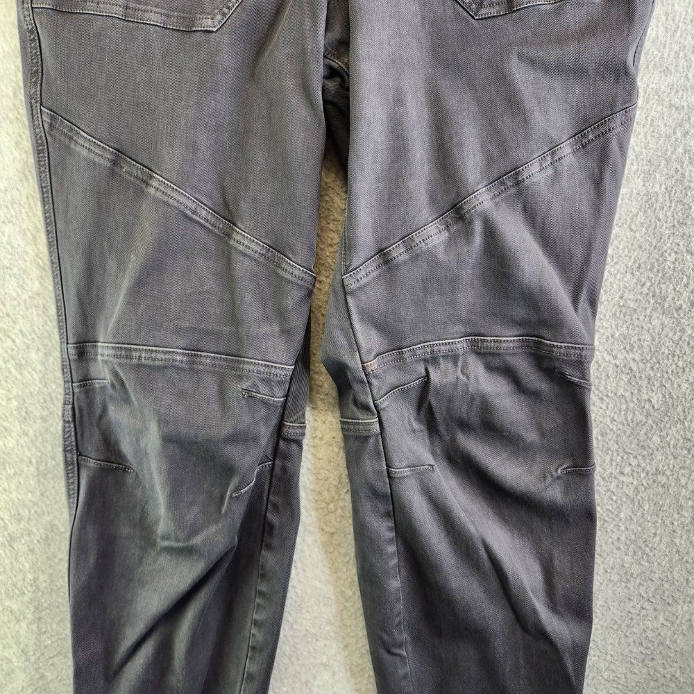 Spanx Jogger Pants Womens Large Gray Stretch Twill Cargo Zip Ankles Shaping - Picture 3 of 16